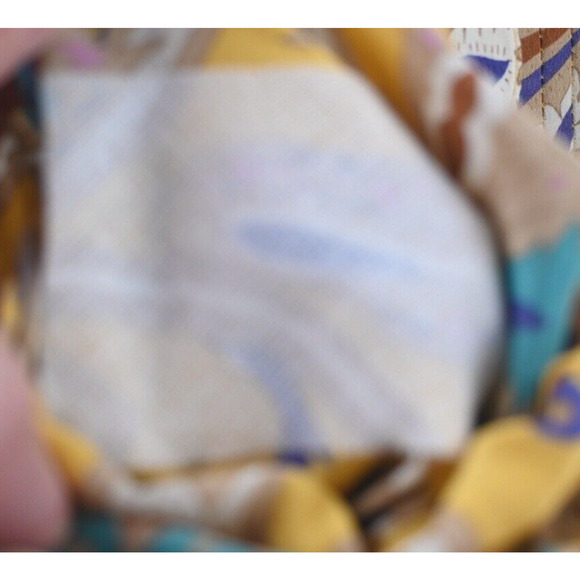 Tibi‎ Multi Yellow Floral Silk Tomato Fairy Shift Dress 4 Ruffle Sleeve Mended - Picture 13 of 16